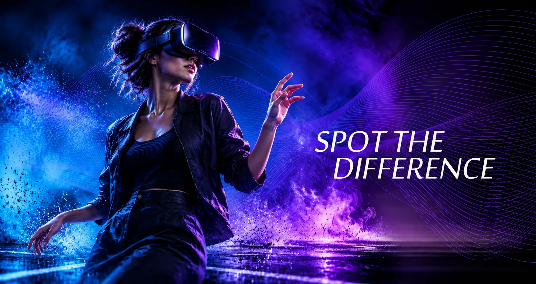 Durabon campaign: woman exploring virtual reality